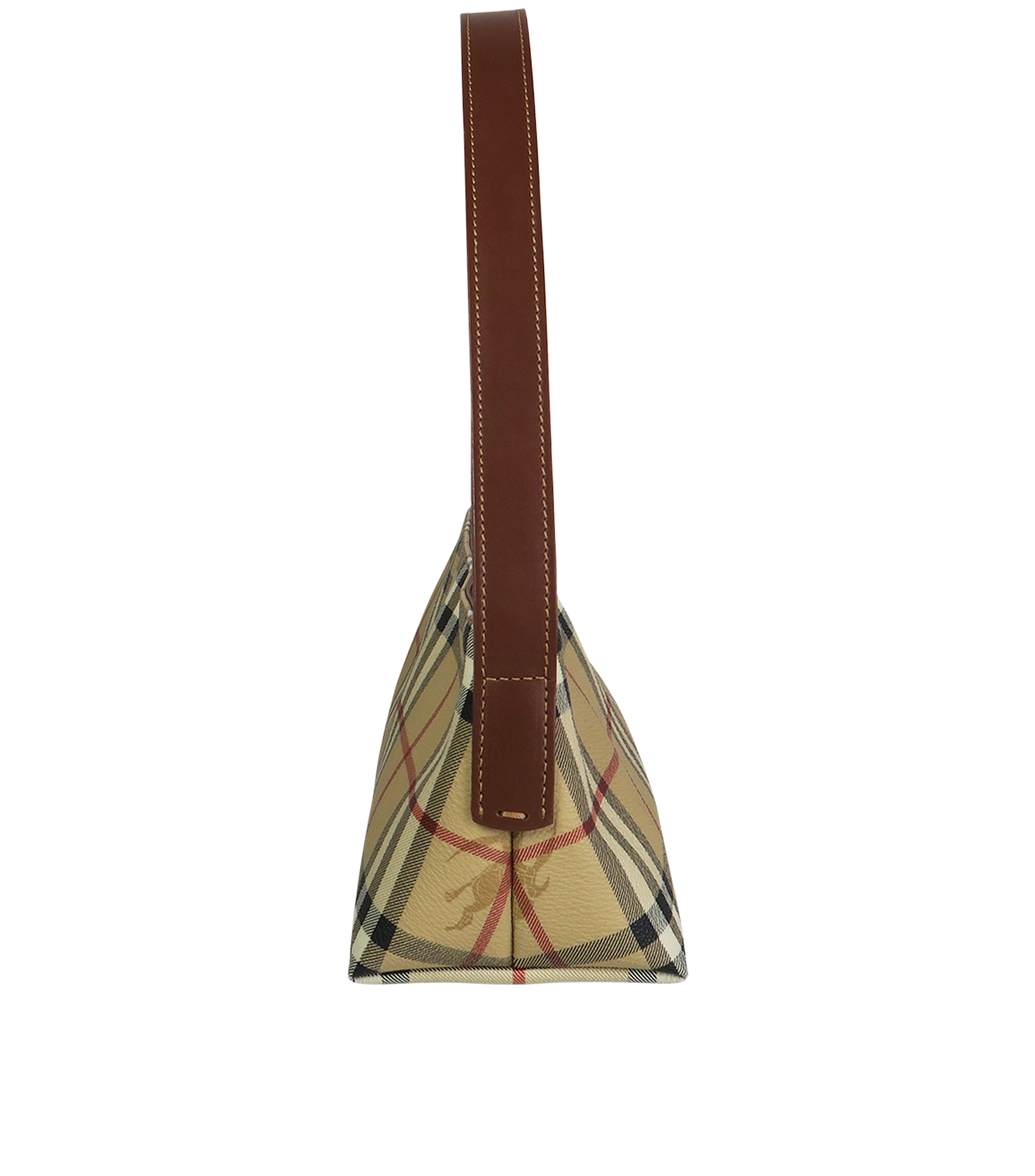 Shoulder Pochette, &pound;195, Handbags, Beige, Canvas, Bottom view